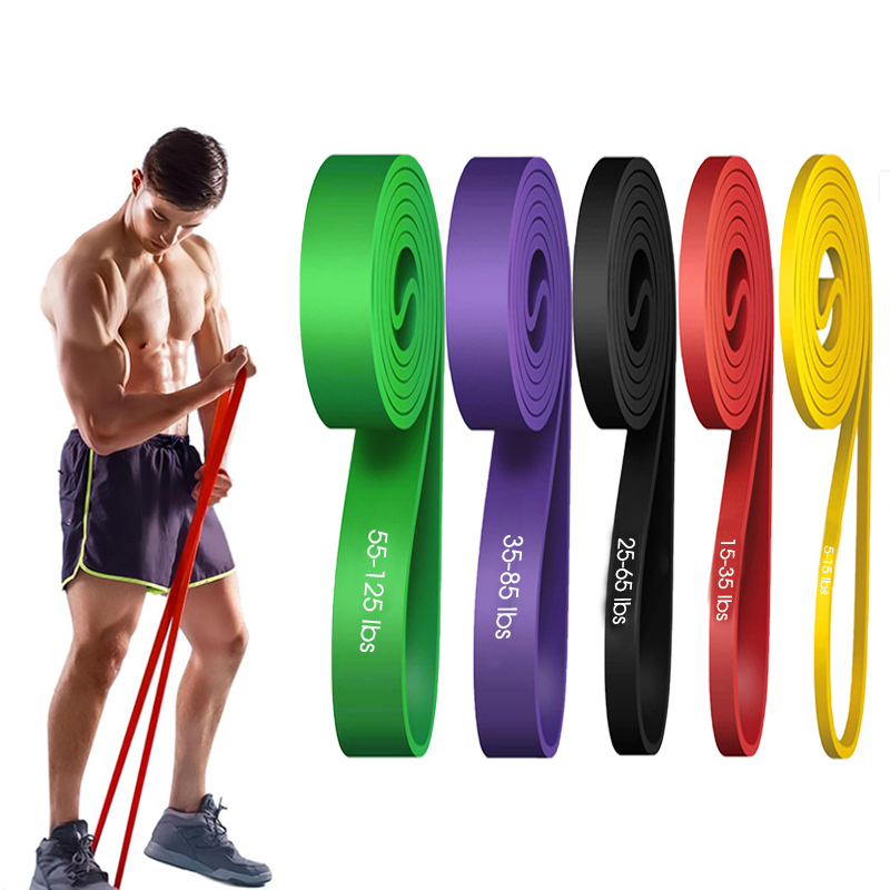 Yoga Fitness Resistance Band - 5本セット TPE製 フィットネス ヨガ ストレッチバンド 男女兼用