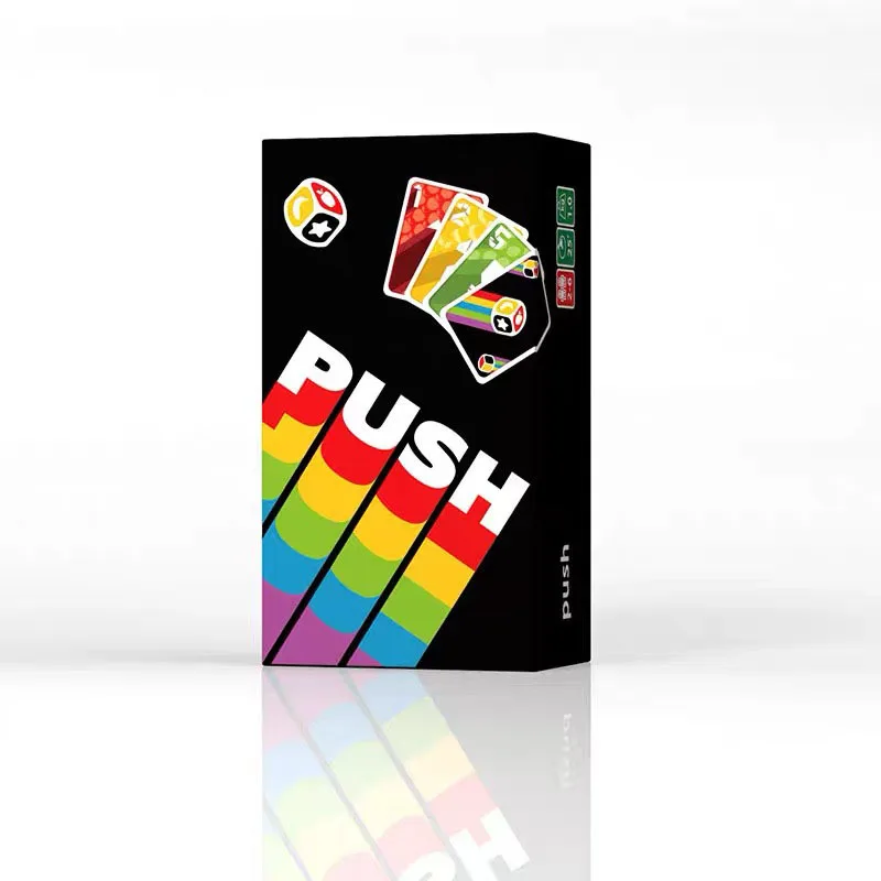 Push Up Board - 「プッシュカードゲーム」：大人も子供も楽しめる戦略ボードゲーム。8歳以上のお子様から大人まで、家族みんなで遊べるゲーム。2～6人プレイ。