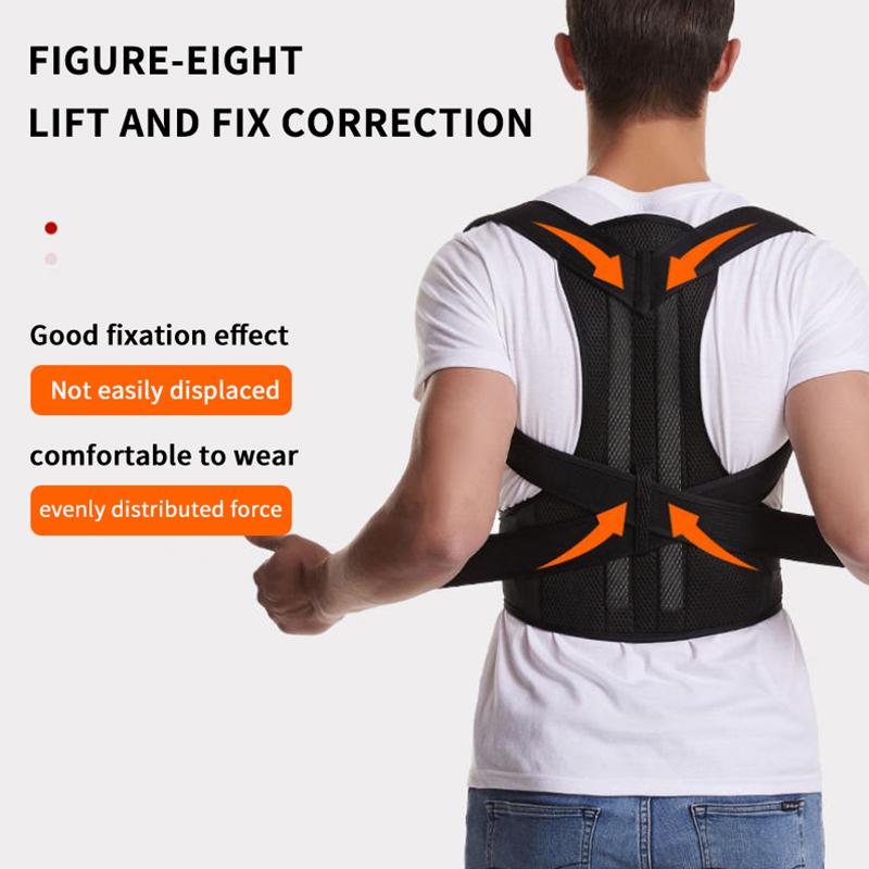 1個入り、調整可能な姿勢矯正ベルト。男女兼用で、快適な着用感 - Posture Corrector Back のレビューと価格