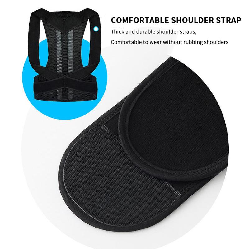 1個入り、調整可能な姿勢矯正ベルト。男女兼用で、快適な着用感 - Posture Corrector Back のレビューと価格