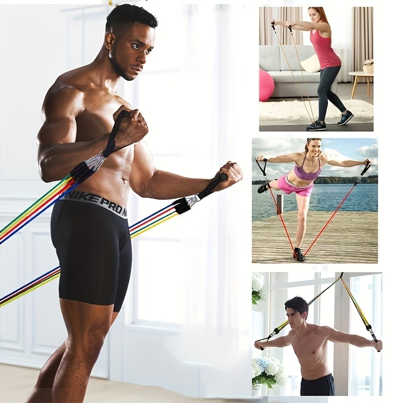 ドアアンカー付きレジスタンスバンドセット、エクササイズバンド - Yoga Fitness Resistance Band のレビューと価格