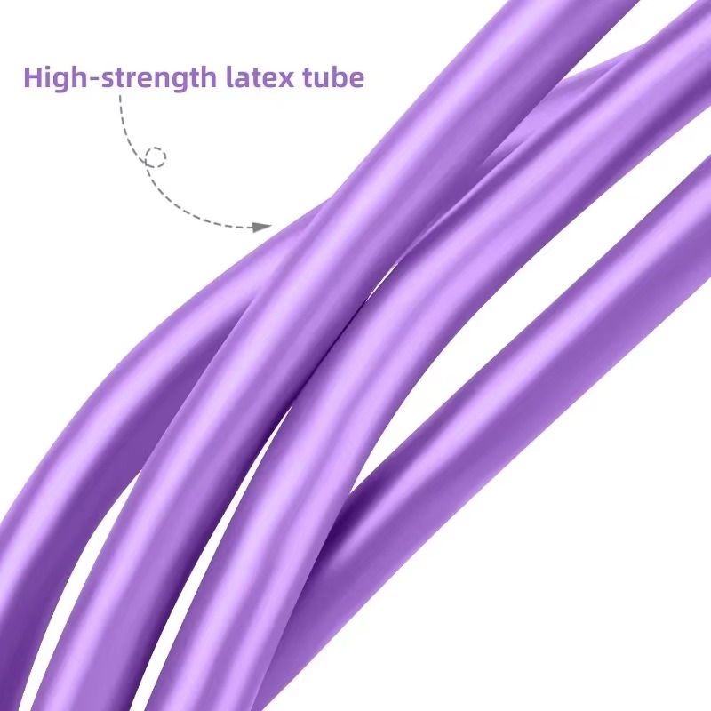4本のチューブが付いた伸縮性ヨガペダルプルバンド。腹筋、ウエ - Yoga Fitness Resistance Band のレビューと価格